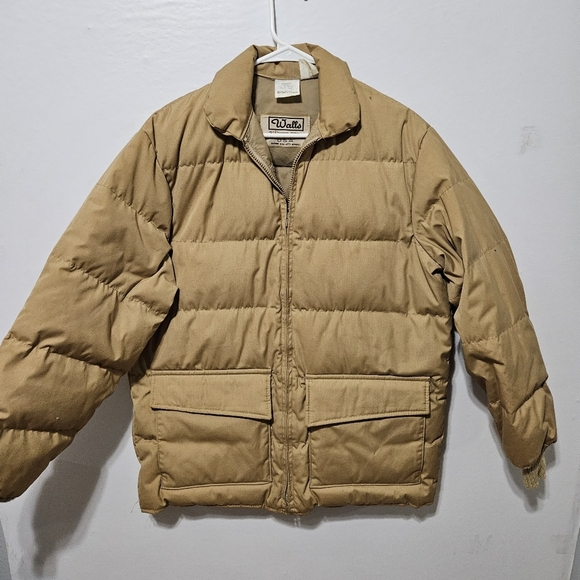 Vintage Walls Blizzard Pruf Down Insulated Beige Puffer Jacket Size Mens 42 Reg - Picture 1 of 8